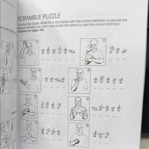 American Sign Language Puzzle Book Volume 1 - Picture 3 of 3